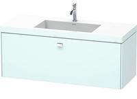 Duravit Brioso c-bonded Waschtisch mit Unterbau BR4603N1009, 120x48, Lichtblau Matt/Chrom, o Hahnl