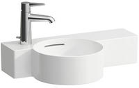 LAUFEN Handwaschbecken VAL, 1 Hahnloch links, mit &Uuml;berlauf 550x315 Ablage...