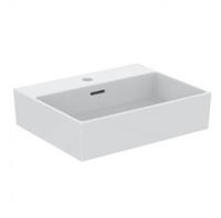 Ideal Standard Extra Aufsatz-Waschtisch T374101 eckig, 50x40x15 cm, 1 Hahnloch,...