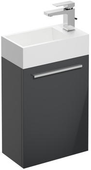 Treos Serie 900 Handwaschbecken mit Waschtischunterschrank schwarz (900.05.0407)