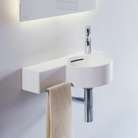 LAUFEN Handwaschbecken VAL 315x550x155 1 Hahnloch rechts mit &Uuml;berlauf Ablage...