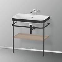 Duravit Happy D.2 Plus Waschtisch mit Metallkonsole und 1 Ablage, HP4737N7575