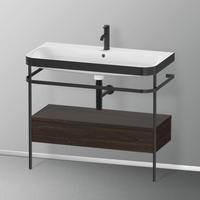 Duravit Happy D.2 Plus Waschtisch mit Metallkonsole und Unterschrank mit 1 Auszug B: 97.5 H: 85 ohne Einrichtungssystem HP4743O6969
