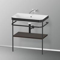 Duravit Happy D.2 Plus Waschtisch mit Metallkonsole und 1 Ablage B: 77.5 H: 85 HP4737N6969