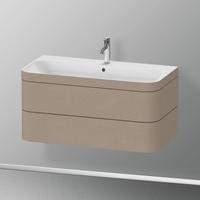 Duravit Happy D.2 Plus Waschtisch mit Waschtischunterschrank mit 2 Ausz&uuml;gen, HP4638O7575