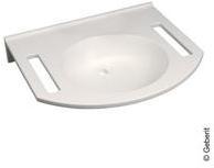 Geberit Publica rundes Design 60x55cm ohne Hahnloch ohne Überlauf weiß (501.041.00.1)
