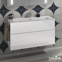 Sanipa 3way 99x49,7x58,2cm Weiß-Glanz mittig SF40178