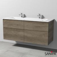 Sanipa 3way 130x48,7x58,2cm Eiche-Nebraska SM20837