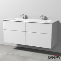 Sanipa 3way 130x48,7x58,2cm Weiß-Soft SM20843
