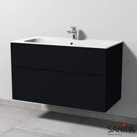 Sanipa 3way 99x49,7x58,2cm Schwarz-Matt mittig SF40108