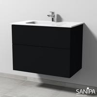 Sanipa 3way 77x46x58,2cm Schwarz-Matt mittig SF48008