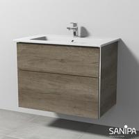 Sanipa 3way Waschtisch Venticello Waschtischunterschrank mit 2 Auszügen, BR32337