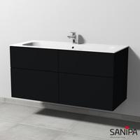 Sanipa 3way 119x49,7x58,2cm Schwarz-Matt mittig SF40208