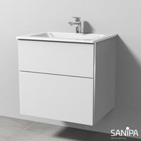Sanipa 3way Waschtisch mit Waschtischunterschrank mit 2 Auszügen, BR20143