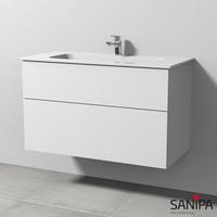 Sanipa 3way 97x46x58,2cm Weiß-Soft mittig SM48143
