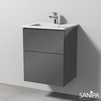 Sanipa 3way 46,5x40,1x59,1cm Anthrazit-Glanz mittig SF32079