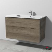 Sanipa 3way Waschtisch Venticello Waschtischunterschrank mit 2 Auszügen, BR32637