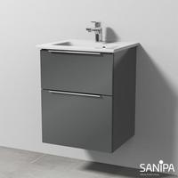 Sanipa 3way Waschtisch Venticello Waschtischunterschrank mit 2 Auszügen, UF32079