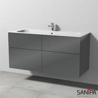 Sanipa 3way 119x49,7x58,2cm Anthrazit-Glanz mittig SF40279