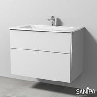 Sanipa 3way Waschtisch mit Waschtischunterschrank mit 2 Auszügen, BR20243