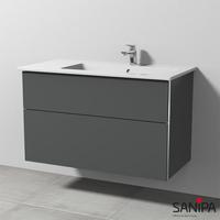 Sanipa 3way Waschtisch Venticello Waschtischunterschrank mit 2 Auszügen, BR32622