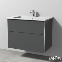 Sanipa 3way Waschtisch Venticello Waschtischunterschrank mit 2 Auszügen, BR32322
