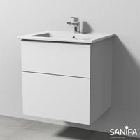Sanipa 3way 55,5x47,7x59,1cm Weiß-Soft mittig SM32143