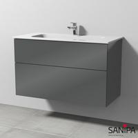 Sanipa 3way 97x46x58,2cm Anthrazit-Glanz mittig SF48179