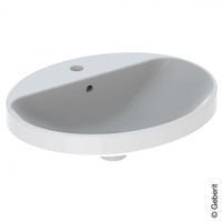 Geberit VariForm oval 60x48cm mit &Uuml;berlauf wei&szlig; (500.724.01.2)