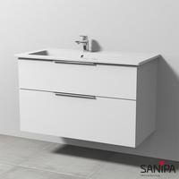 Sanipa 3way Waschtisch Venticello Waschtischunterschrank mit 2 Auszügen, UM32543