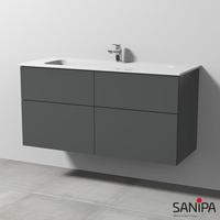 Sanipa 3way 117x46x58,2cm Anthrazit-Matt mittig SM48222