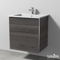 Sanipa 3way Waschtisch Venticello Waschtischunterschrank mit 2 Auszügen, BR32135