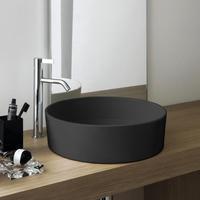 Laufen Laufen Kartell Waschtisch-Schale, ohne Hahnloch, ohne Überlauf, 420x420x135mm, H812331, Farbe: Schwarz Matt - H8123317161121