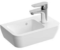 VitrA Integra Handwaschbecken 37 x 22 cm Ablage rechts mit Hahnloch Wei&szlig;