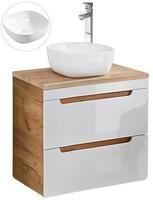 Lomadox Waschtisch LUTON-56 weiß 61 cm x 76 cm x 48 cm