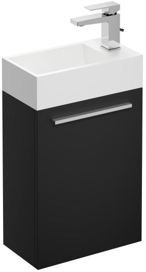 Treos Serie 900 Handwaschbecken mit Waschtischunterschrank schwarz (900.05.0406)