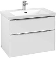 Villeroy & Boch Subway 3.0 Waschtisch 55 cm, mit 1 Hahnloch, mit &Uuml;berlauf ...