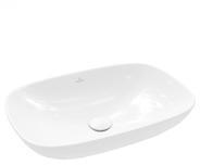 Villeroy & Boch Loop & Friends mit Überlauf ohne Hahnlochbohrung 56x38cm Weiß Alpin 4A4900R1