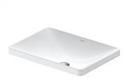 Duravit D-Neo Einbauwaschtisch 60 cm, ohne Hahnloch, ohne &Uuml;berlauf, Badkeramik,