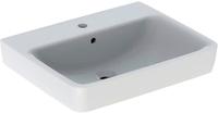 Geberit Renova Plan Aufsatzwaschtisch 60 cm, mit 1 Hahnloch, mit &Uuml;berlauf,