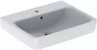 Geberit Renova Plan Waschtisch 60 cm, mit 1 Hahnloch, mit &Uuml;berlauf, Badkeramik,