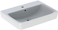 Geberit Renova Plan Aufsatzwaschtisch mit Hahnloch mit &Uuml;berlauf 650 x 480 mm -...