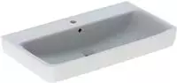 Geberit Renova Plan Waschtisch 85 cm, mit 1 Hahnloch, mit &Uuml;berlauf, Badkeramik,