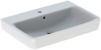 Geberit Renova Plan Aufsatzwaschtisch mit Hahnloch mit &Uuml;berlauf 700 x 480 mm -...