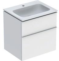 Geberit iCon Set M&ouml;belwaschtisch 60 cm schmaler Rand, mit Unterschrank, 2 Schubladen