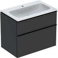 Geberit iCon Set M&ouml;belwaschtisch 75 cm schmaler Rand, mit Unterschrank, 2 Schubladen