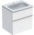 Geberit iCon Slim Waschtisch mit Waschtischunterschrank mit 2 Auszügen, 502335012