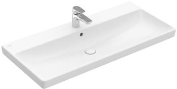 Villeroy & Boch Avento mit &Uuml;berlauf mit Hahnlochbohrung 100x47cm Stone White 4156A5RW