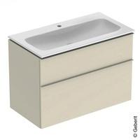 Geberit iCon Set M&ouml;belwaschtisch 90 cm schmaler Rand, mit Unterschrank, 2 Schubladen