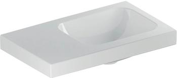 Geberit iCon Light Handwaschbecken, 501833003 53x31cm, ohne Hahnloch, ohne Überlauf, Ablagefläche, weiß